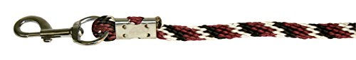 Kerbl Mustang Strick Führstrick mit Karabiner-Haken in Rot Schwarz Weiß – Bild 1 von 2