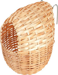Kerbl Nistkasten aus Bambus für Wildvögel in Natur Beige – Bild 1 von 2
