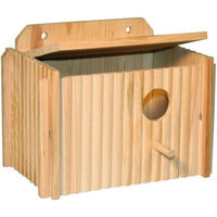 Produktbild von Kerbl Nistkasten für Wellensittiche aus Holz in Natur/Beige 21 x 13 x 13 cm - 1 Stk.