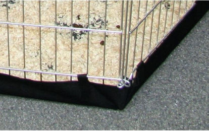 Produktbild von Kerbl Nylonboden Schwarz passend für Freigehege mit 8 Gittern