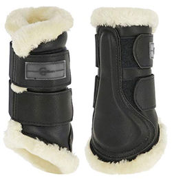 Kerbl Pelisa Softgamaschen aus Kunstleder Schwarz XL – Bild 1 von 4