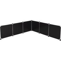 Produktbild von Kerbl Pet 6 Kunststoffwand-Elemente für Nager, schwarz, 35x35cm