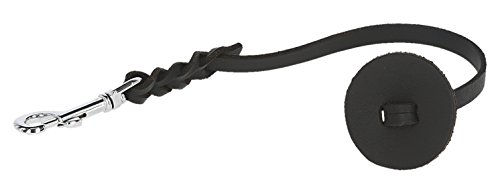 Kerbl Pet 81088 Kurzführer aus Leder mit Stopper 45 cm Schwarz – Bild 1 von 2