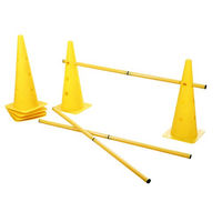 Produktbild von Kerbl Pet Agility Pylonen-Hürden Set aus Kunststoff in Gelb