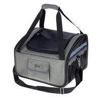 Produktbild von Kerbl Pet Autositztasche Vacation Transporttasche für kleine Hunde aus Oxford-Gewebe Grau/Blau
