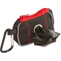 Produktbild von Kerbl Pet Beutelspender für Hundekotbeutel Schwarz/Rot 8x5,5x4cm - 20 Stk.