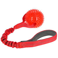 Produktbild von Kerbl Pet BungeeToy Spike Wurfspielzeug für Hunde aus TPR in Rot 50cm - 50 cm