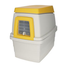 Kerbl Pet Bunny Base Kaninchenhaus aus Kunststoff Grau/Orange 58x38,5x55 cm – Bild 1 von 8