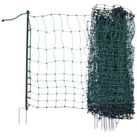 Produktbild von Kerbl Pet Camping-Netz Hundezaun aus Kunststoff mit Doppelspitze Grün 20 m x 80 cm
