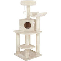 Produktbild von Kerbl Pet Eck-Kratzbaum Zirkonia für Katzen in Beige mit Sisal 50x50x130 cm