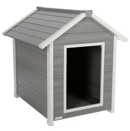 Kerbl Pet ECO Hundehütte Hendry aus Holz mit Schwingtüre – Bild 1 von 9