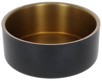 Kerbl Pet Edelstahl Futternapf Gold Schwarz 1800 ml – Bild 1 von 4