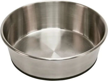 Kerbl Pet Edelstahlnapf rutschfest Silber/Schwarz Ø22cm 1600ml - 1,6 l – Bild 1 von 3