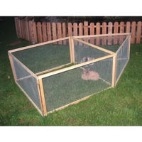 Produktbild von Kerbl Pet Freigehege Appartement Pro Nagetierstall für Kaninchen aus Holz 115x85x90cm