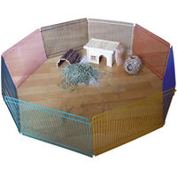Produktbild von Kerbl Pet Freilaufgehege aus Metall für Hamster und Mäuse 8 Elemente bunt