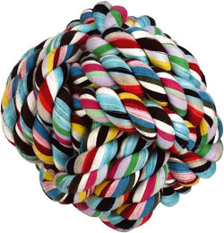 Kerbl Pet Geknoteter Baumwollball für Hunde Bunt 15 cm - 60 g – Bild 1 von 2