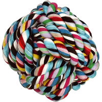 Produktbild von Kerbl Pet Geknoteter Baumwollball für Hunde Bunt 9 cm - 1 Stk.
