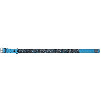 Produktbild von Kerbl Pet Halsband Lima für Hunde, blau/schwarz, Kunststoff, wasserfest, 25mm x 56-65 cm