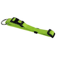 Produktbild von Kerbl Pet Halsband Miami aus Nylon in Grün mit rostfreiem Stahl-O-Ring und wasserabweisender Oberfläche