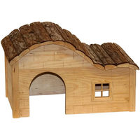 Produktbild von Kerbl Pet Häuschen Welle Nature aus Holz für Kleintiere 30x20x20cm