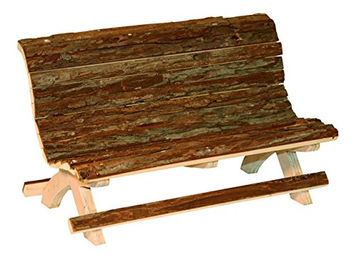Kerbl Pet Holzbank Leiter und Brücke für Meerschweinchen aus Naturholz 30x15x18cm – Bild 1 von 2