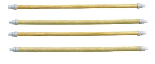 Produktbild von Kerbl Pet Holzsitzstangen für Vögel aus Naturholz 4er Set - 4 x 35 cm
