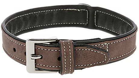 Kerbl Pet Hundehalsband California aus Kunstleder Braun 20mm 32-38 cm – Bild 1 von 2