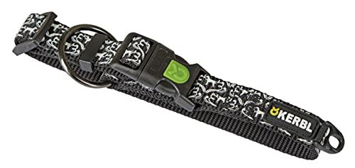 Kerbl Pet Hundehalsband Shiny Night aus Nylon Schwarz 20mm x 40-55cm – Bild 1 von 6