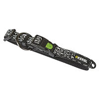 Produktbild von Kerbl Pet Hundehalsband Shiny Night aus Nylon Schwarz 20mm x 40-55cm