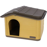 Produktbild von Kerbl Pet Hundehütte und Katzenhöhle Paola Eco aus Kunststoff wasserfest Schwarz Braun Gelb