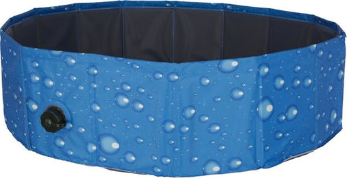 Kerbl Pet Hundepool Bubble Planschbecken Blau Größe S Ø 80 x 20 cm - 100 l – Bild 1 von 5