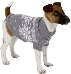 Kerbl Pet Hundepullover Lillehammer Grau Weiß aus Acryl Größe S – Bild 1 von 3