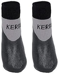 Kerbl Pet Hundesocken Susi Pfotenschuhe aus Stoff wasserdicht Größe S Schwarz Grau – Bild 1 von 4