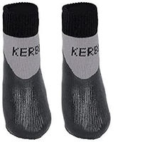 Produktbild von Kerbl Pet Hundesocken Susi Pfotenschuhe aus Stoff wasserdicht Größe S Schwarz Grau
