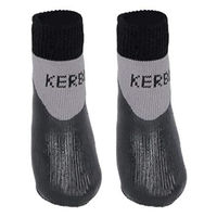 Produktbild von Kerbl Pet Hundesocken Susi Pfotenschuhe mit Nitril-Beschichtung wasserdicht Größe XL Schwarz Grau - 1 Stk.