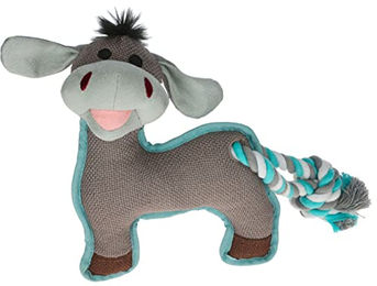 Produktbild von Kerbl Pet Hundespielzeug Esel Ferdi aus Plüsch und Baumwolle 28 cm