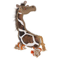 Produktbild von Kerbl Pet Hundespielzeug Giraffe Gina aus Plüsch und Baumwolle Braun