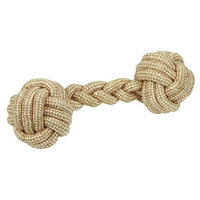 Produktbild von Kerbl Pet Hundespielzeug Hantel aus Jute und Baumwolle Natur Größe M