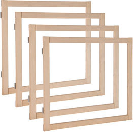 Kerbl Pet Indoor Raumteiler-Kleintierauslauf aus Holz für Kaninchen und Meerschweinchen 4 Elemente à 58 x 48 cm - 4 x 58 cm – Bild 1 von 5