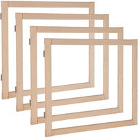 Produktbild von Kerbl Pet Indoor Raumteiler-Kleintierauslauf aus Holz für Kaninchen und Meerschweinchen 4 Elemente à 58 x 48 cm - 4 x 58 cm