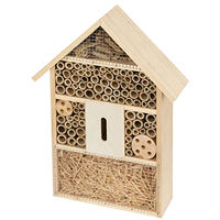 Produktbild von Kerbl Pet Insektenhotel aus Holz als Nist- und Überwinterungshilfe für Wildbienen und Käfer in Naturfarben