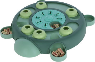 Kerbl Pet Intelligenzspielzeug Schildkröte für Hunde und Katzen aus Kunststoff in Türkis und Grün – Bild 1 von 13