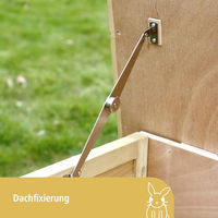 Produktbild von Kerbl Pet Kaninchenstall XXL Vario aus Holz für Kaninchen und Meerschweinchen mit Heuraufe 155x76x80 cm