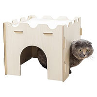 Produktbild von Kerbl Pet Katzenburg mit Kissen 37x37x30 cm für Wohnungskatzen