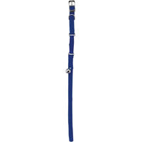 Produktbild von Kerbl Pet Katzenhalsband aus Nylon in Blau mit Gummizug und Glöckchen 10mm x 30cm - 1 Stk.
