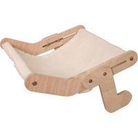 Produktbild von Kerbl Pet Katzenhängematte Nap aus Holz in Beige oder Weiß zur Befestigung an Schränken und Kommoden
