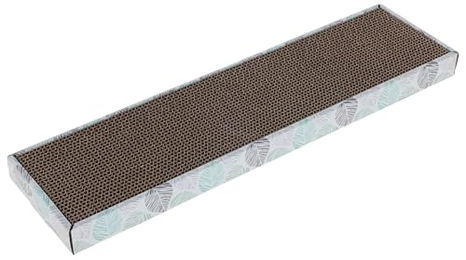 Kerbl Pet Katzenkratzbrett Flat aus recycelter Wellpappe Braun 46x12x3 cm – Bild 1 von 4