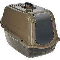 Produktbild von Kerbl Pet Katzentoilette Emma Eco Haubentoilette aus recyceltem Kunststoff Schwarz Braun