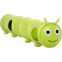 Produktbild von Kerbl Pet Katzentunnel Raupe grün aus Polyester für Katzen aller Altersstufen 174 x 30 cm