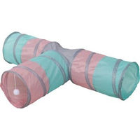 Produktbild von Kerbl Pet Katzentunnel Triangle aus Polyester bunt